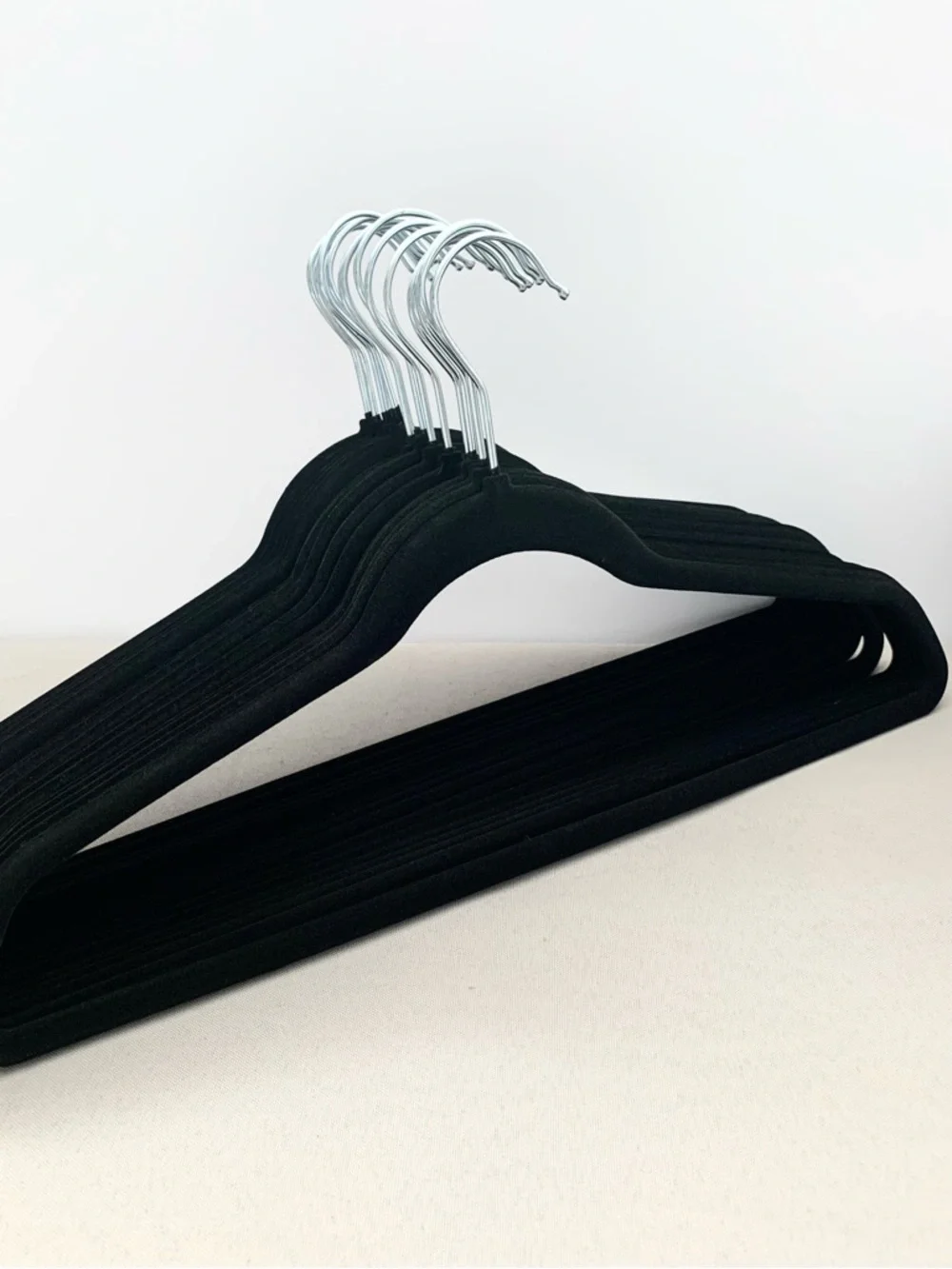 NEW Black Velvet hangers set of 15